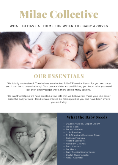 At Home Essential List for Babies Arrival